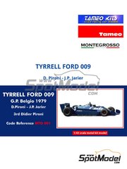 Tameo Kits TMK329: Car scale model kit 1/43 scale - De Tomaso Ford 